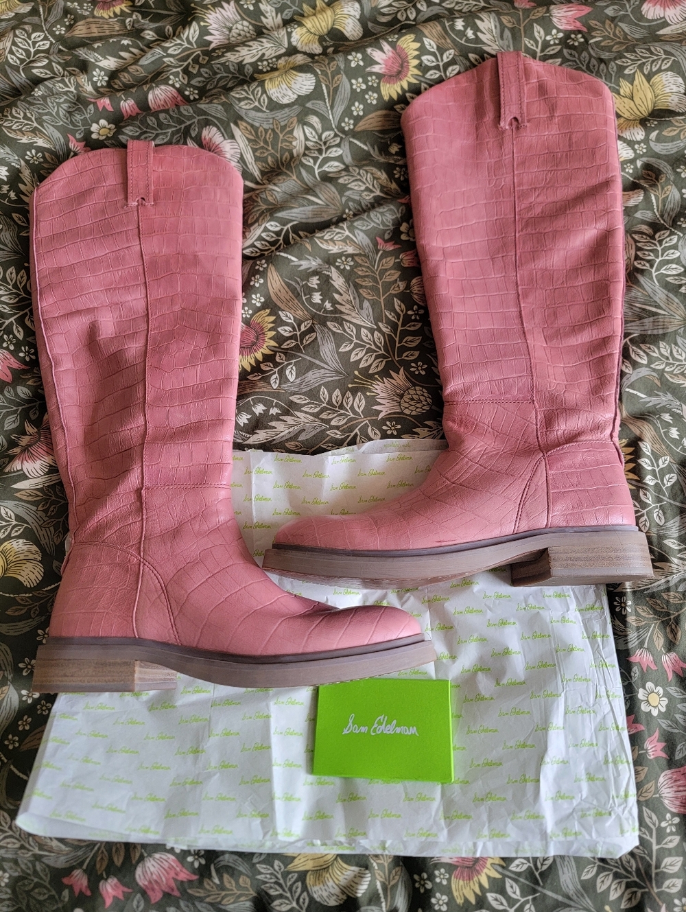 Sam Edelman Fable Cherry Croc Boot